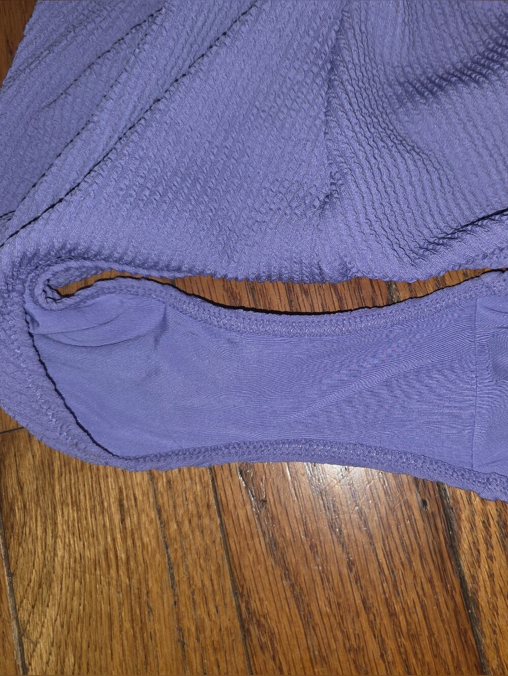 aerie Lavender Ribbed Scoop One-Piece - Picture 3 of 5